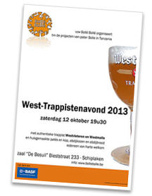 Vijfde West-Trappistenavond op 12 oktober