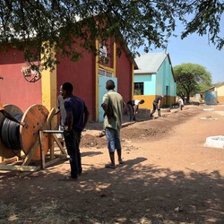 Pulling power cables